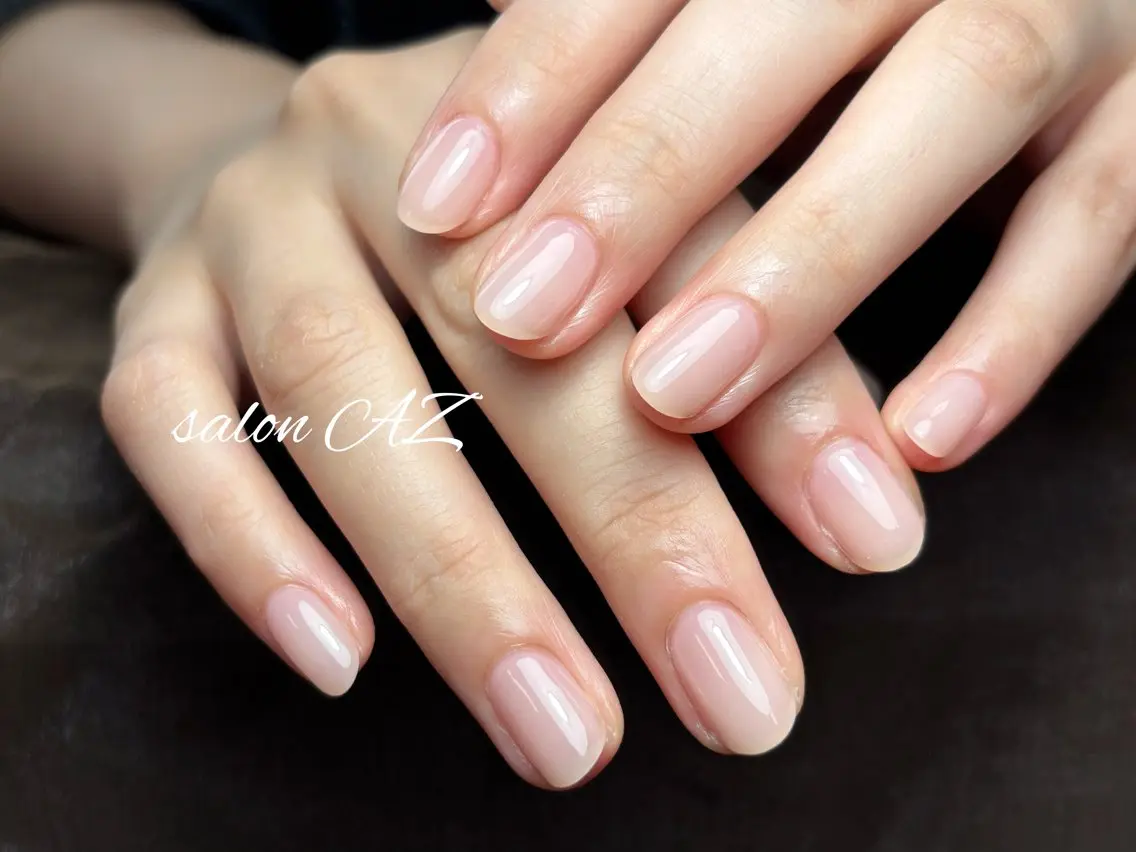 ネイル アートネイル 長さ出し フットネイル フレンチネイル ジェルネイル ハンドネイル salon AZのネイルデザイン
