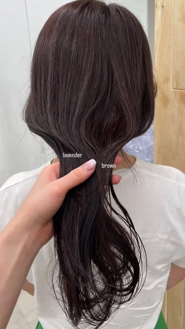 ロング 盛れる透明感カラー・ momokaのヘアスタイル