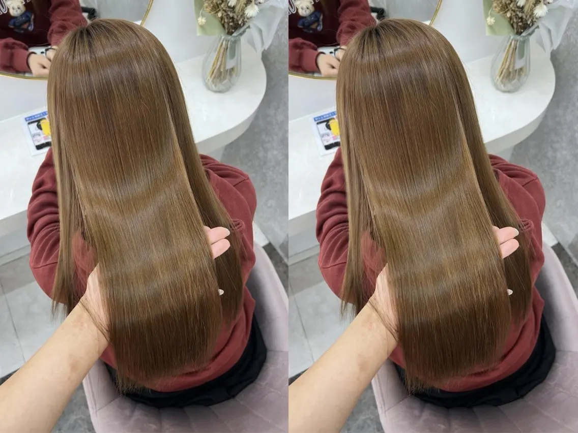 セミロング ヘアカラー トリートメント 🤍神田桃歌🤍 モデル様募集中🦋のヘアスタイル