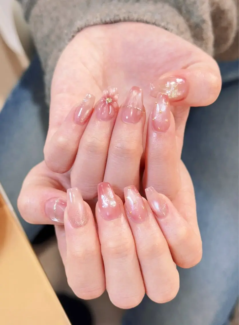 ネイル ハンドネイル ハンドケア 🦋Yumi Nail🦋Momoのネイルデザイン