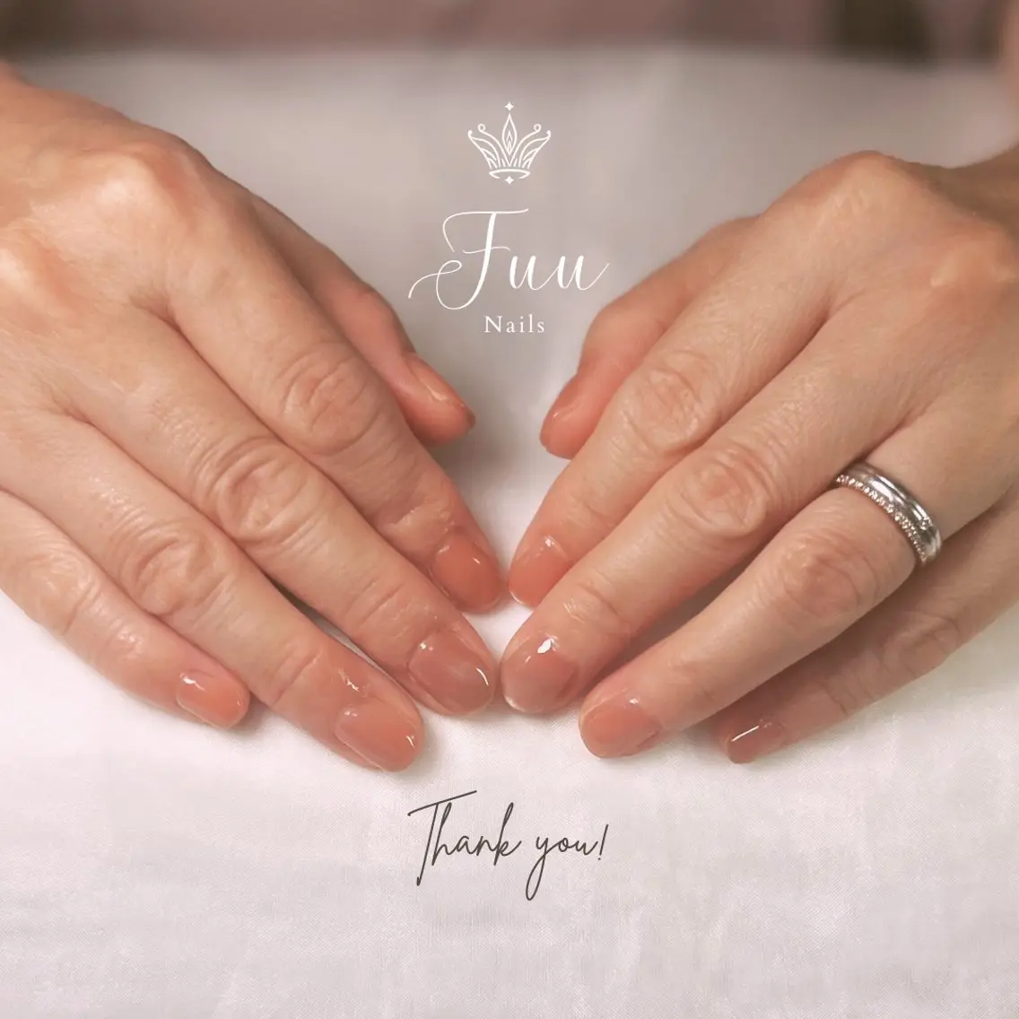 ネイル マグネットネイル ワンカラーネイル ピンク シンプルネイル 犬のいるネイルサロン Fuu nailsのネイルデザイン