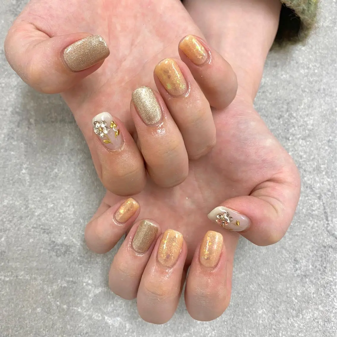 ネイル フットネイル フレンチネイル ジェルネイル ガラスフレンチ グラデーション ハンドネイル NUMAZAWA KASUMIのネイルデザイン