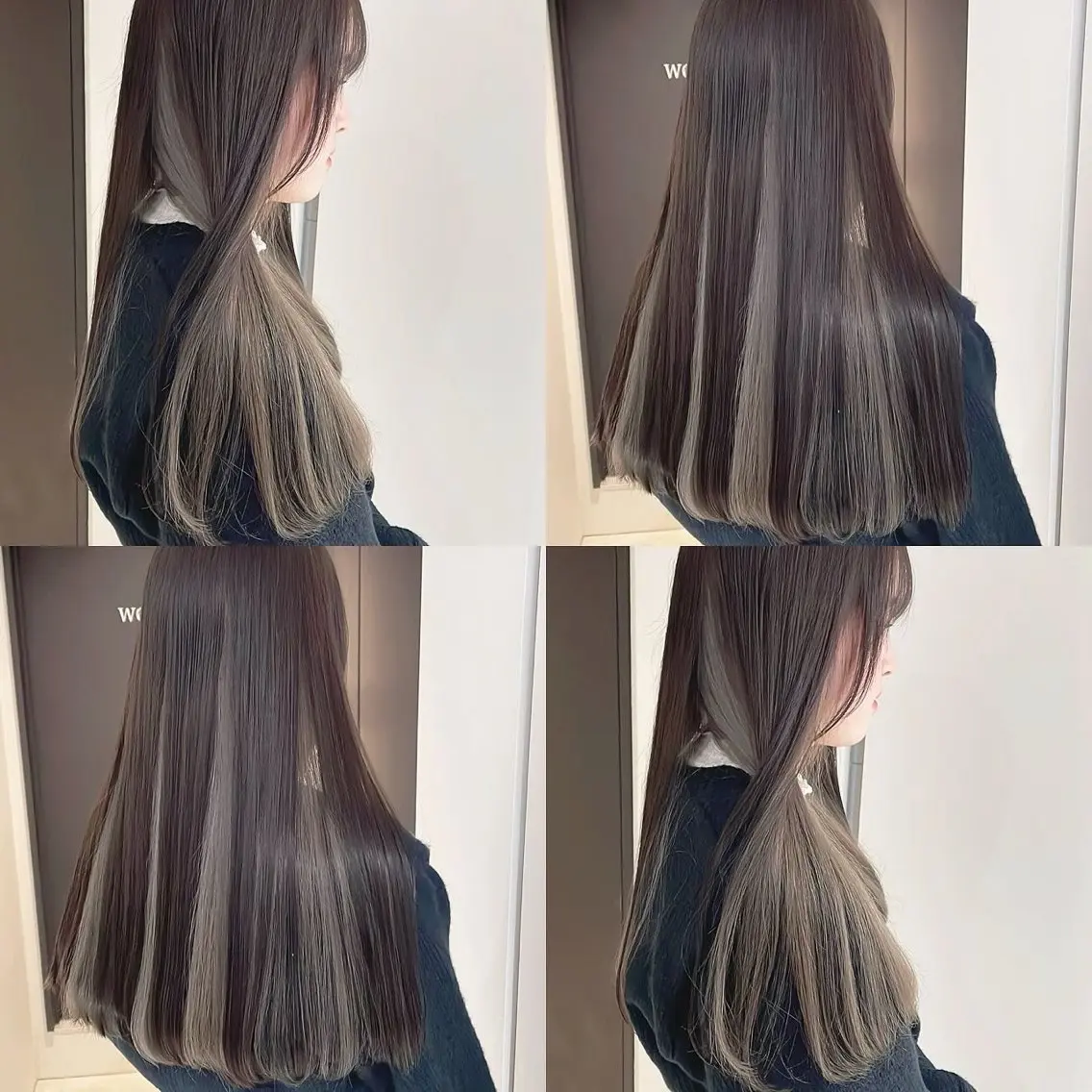 カラー ブリーチ グレージュ インナーカラー ヘアカラー トリートメント 渋谷:インナーカラー ／🍒エリカ🍒のヘアスタイル