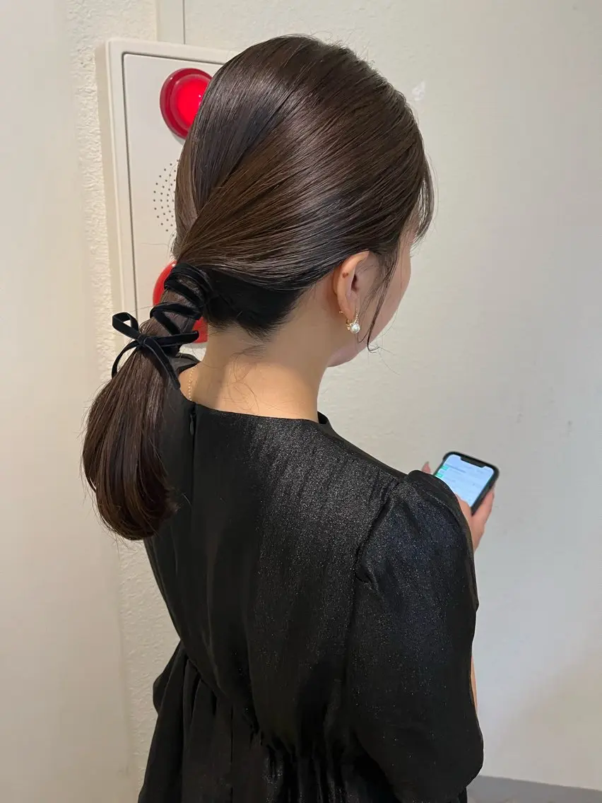 ヘアアレンジ SIKI yuuna レイヤーカット🪽のヘアスタイル