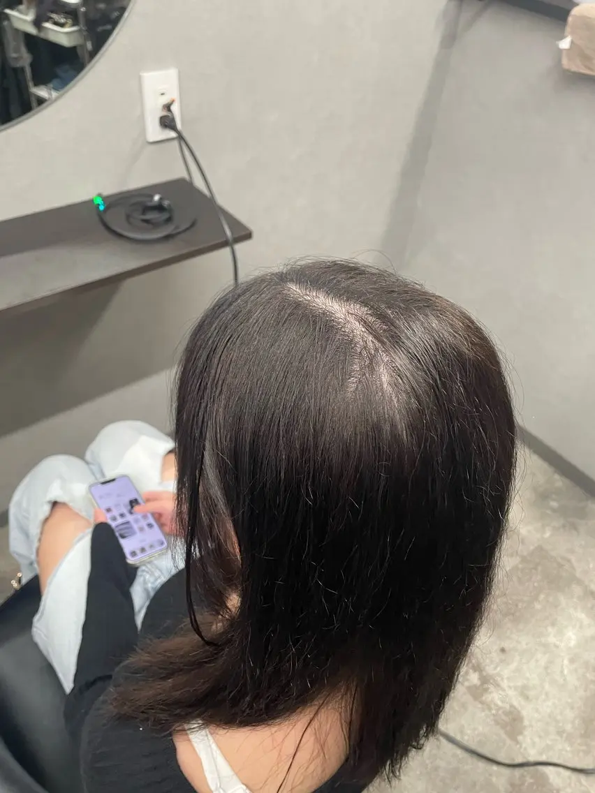 💥パーマに飽きたら‼️💥【🪞パーマからまっすぐに戻す‼️🪞艶髪ストレートパーマ🪞】🙋‍♂️🙋‍♀️，5名の写真