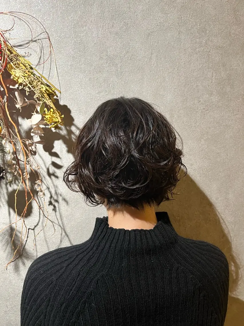 ショート パーマ 喜多村 理晴のヘアスタイル