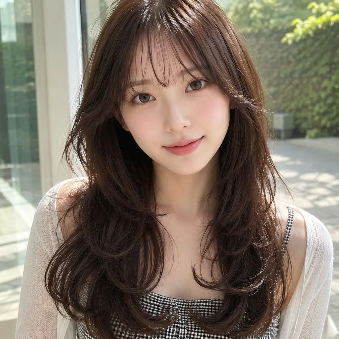 セミロング カット ヘアカラー Ami/レイヤー /柔らかカラー🌷のヘアスタイル