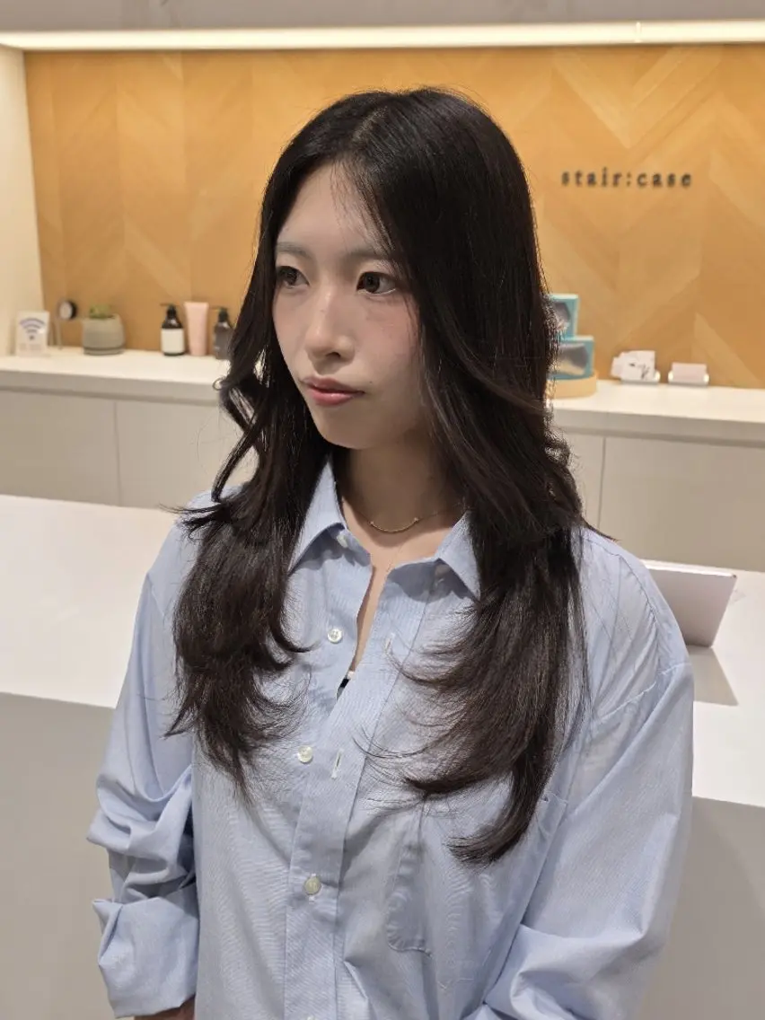 ロング カラー カット ヘアカラー ✂髪質改善ストレート NO.1 深澤 颯斗のヘアスタイル