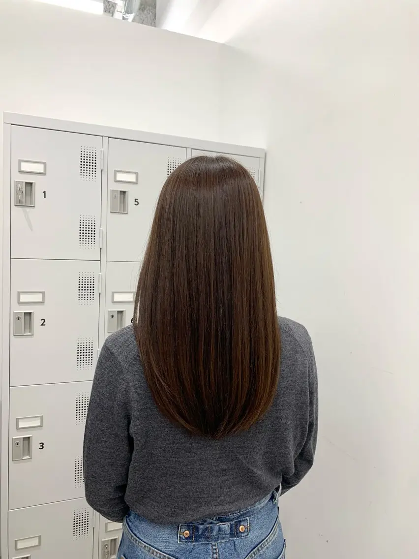 セミロング カラー ブラウンカラー ナチュラルブラウン ヘアカラー トリートメント 本格ヘッドスパ🌿 ×ヘア 佐藤のヘアスタイル