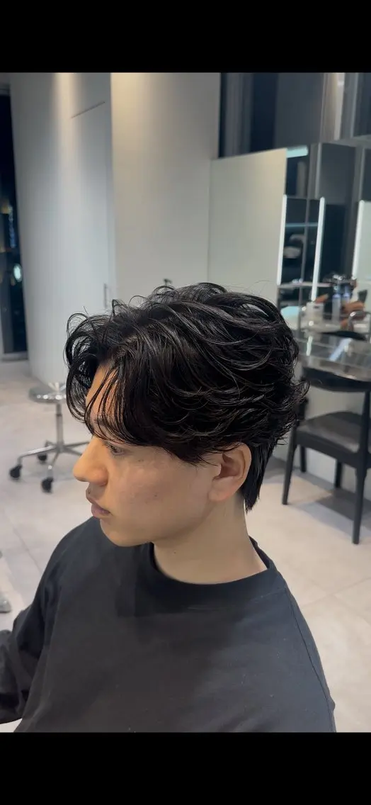 ショート パーマ 似合わせパーマ🔥 河浪  大智のヘアスタイル