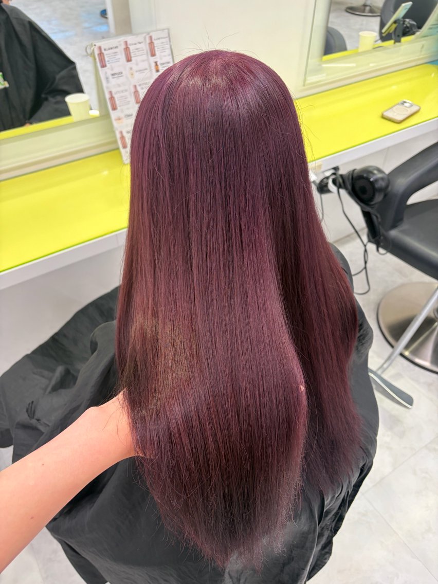 セミロング ヘアカラー トリートメント ヘアセット ブリーチなし暖色 💗AKARI💗のヘアスタイル