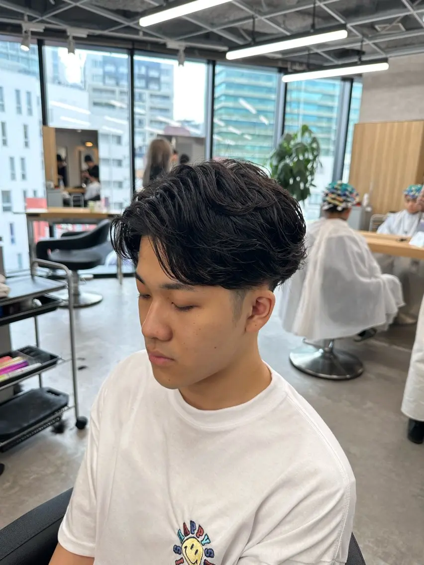 ショート パーマ メンズ 【パーマ率90%】 サエキカズマのヘアスタイル