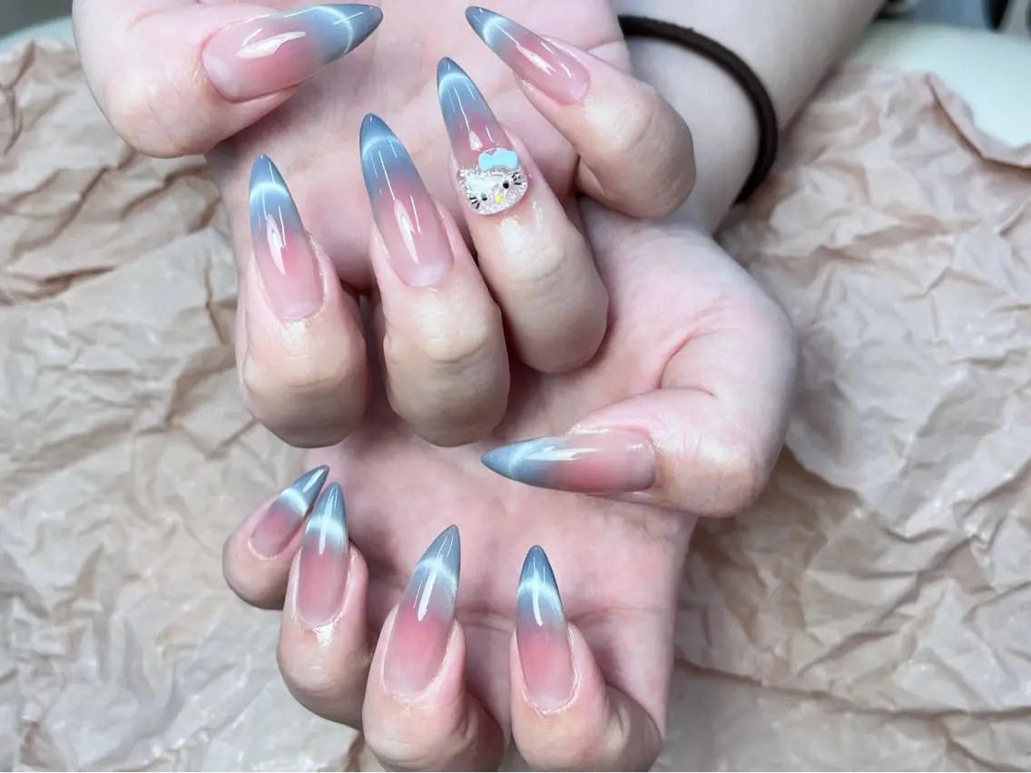 ネイル チークネイル マグネットネイル ToliyDeliy Nail Salonのネイルデザイン