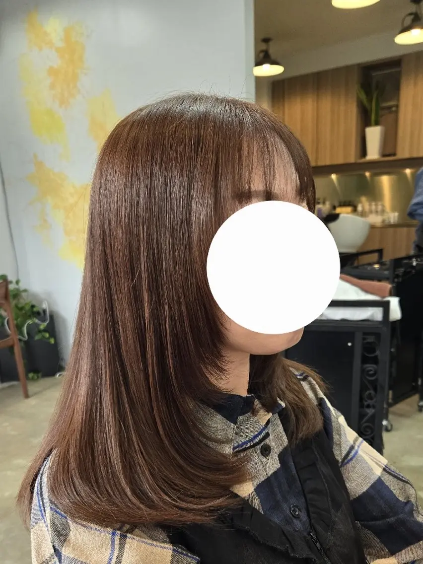 セミロング カラー カット ヘアカラー トリートメント 野村 果音(カノン)のヘアスタイル