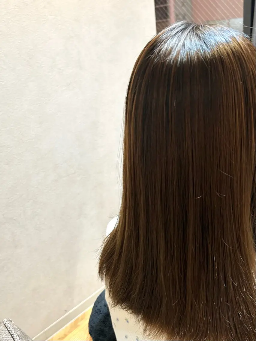 リタッチストレートパーマ+3stepトリートメントの写真