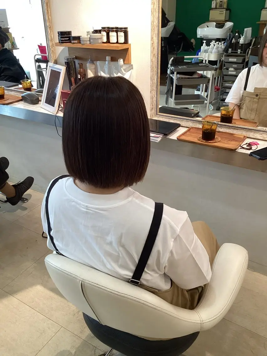 ショート カラー カット ヘアカラー トリートメント hair bonitaのヘアスタイル