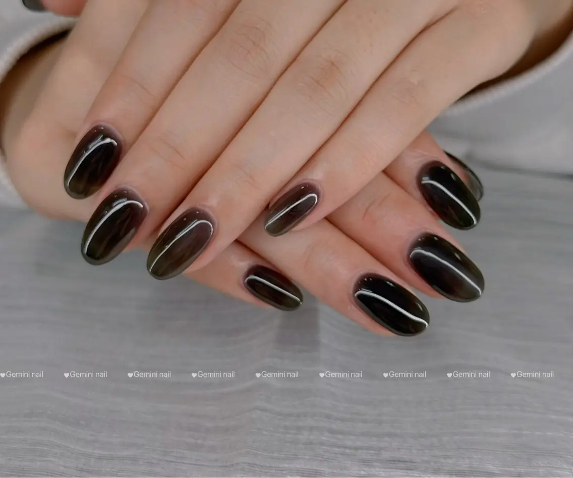 ネイル ワンカラーネイル Gemini nail.Yukiのネイルデザイン