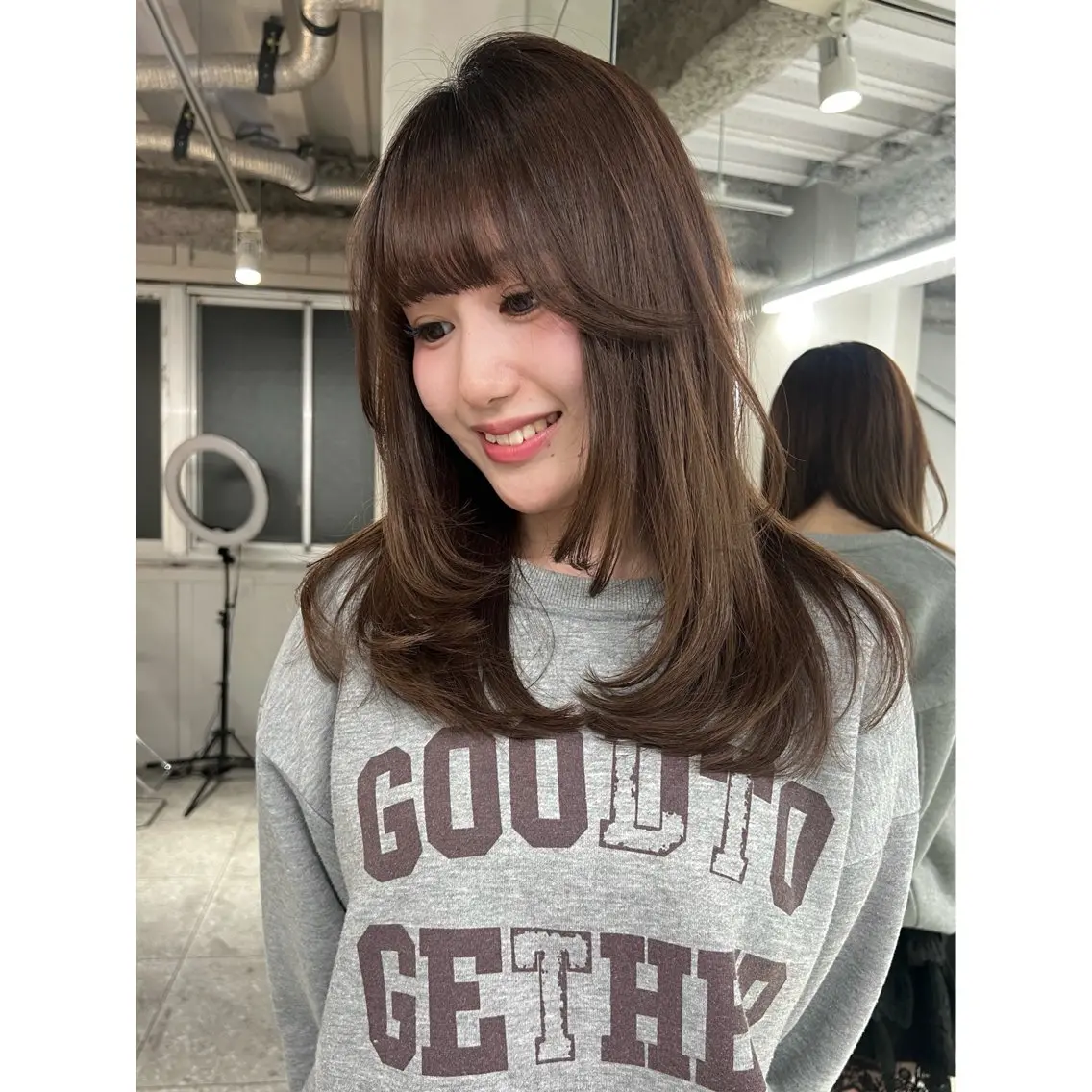 ミディアム トリートメント fev kihoのヘアスタイル
