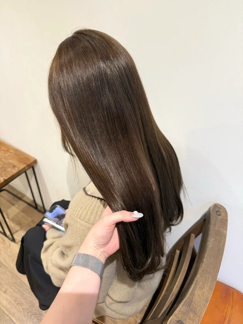 ロング カラー ヘアアレンジ ヘアカラー トリートメント Himawari♡ 柔らかいカラーのヘアスタイル