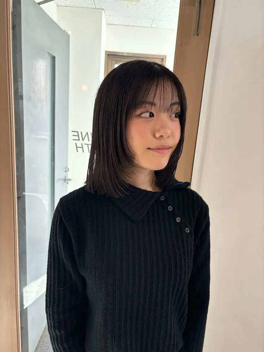 ミディアム カラー レイヤーカット カット ヘアカラー Takuma Suzuki中目黒のヘアスタイル