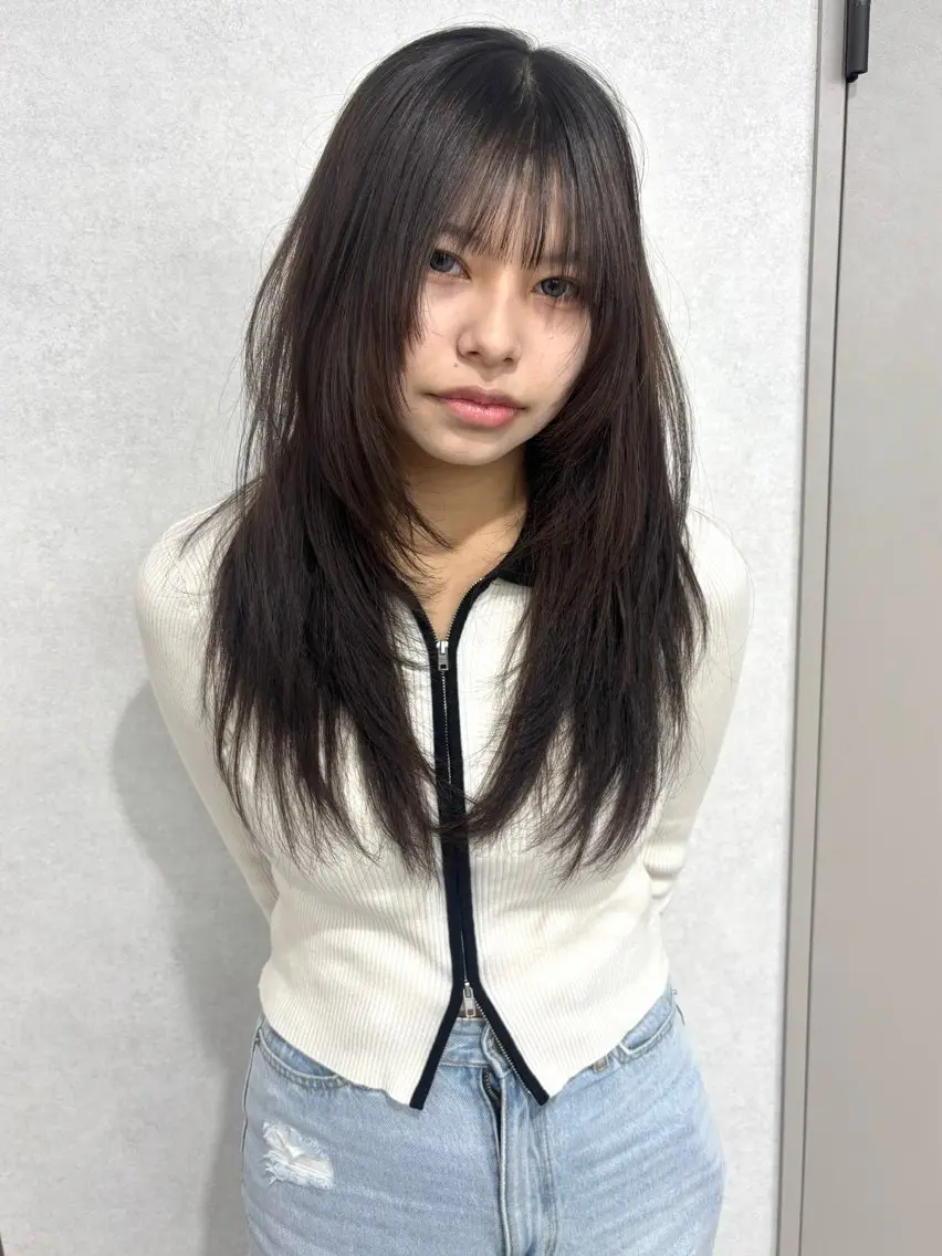ロング カラー レイヤー/透明感 カラー💘akariのヘアスタイル