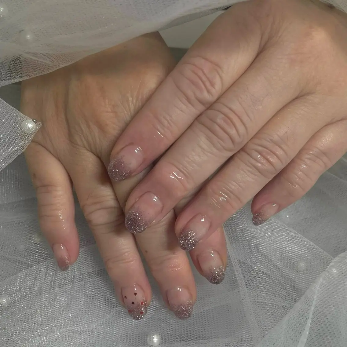 ネイル ハート ハンドネイル Chul Nail 愛莉のネイルデザイン