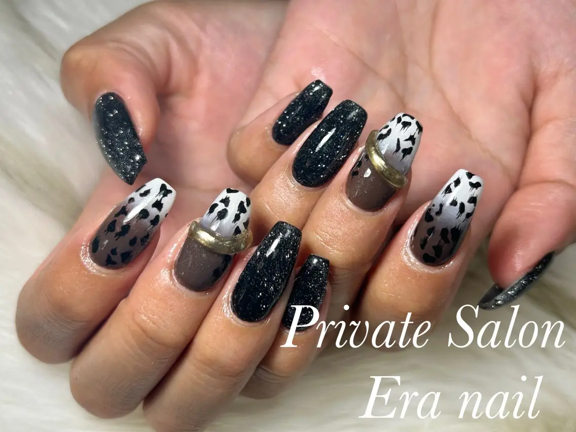 ネイル アニマル柄 持ち込み ハンドネイル Era nailのネイルデザイン