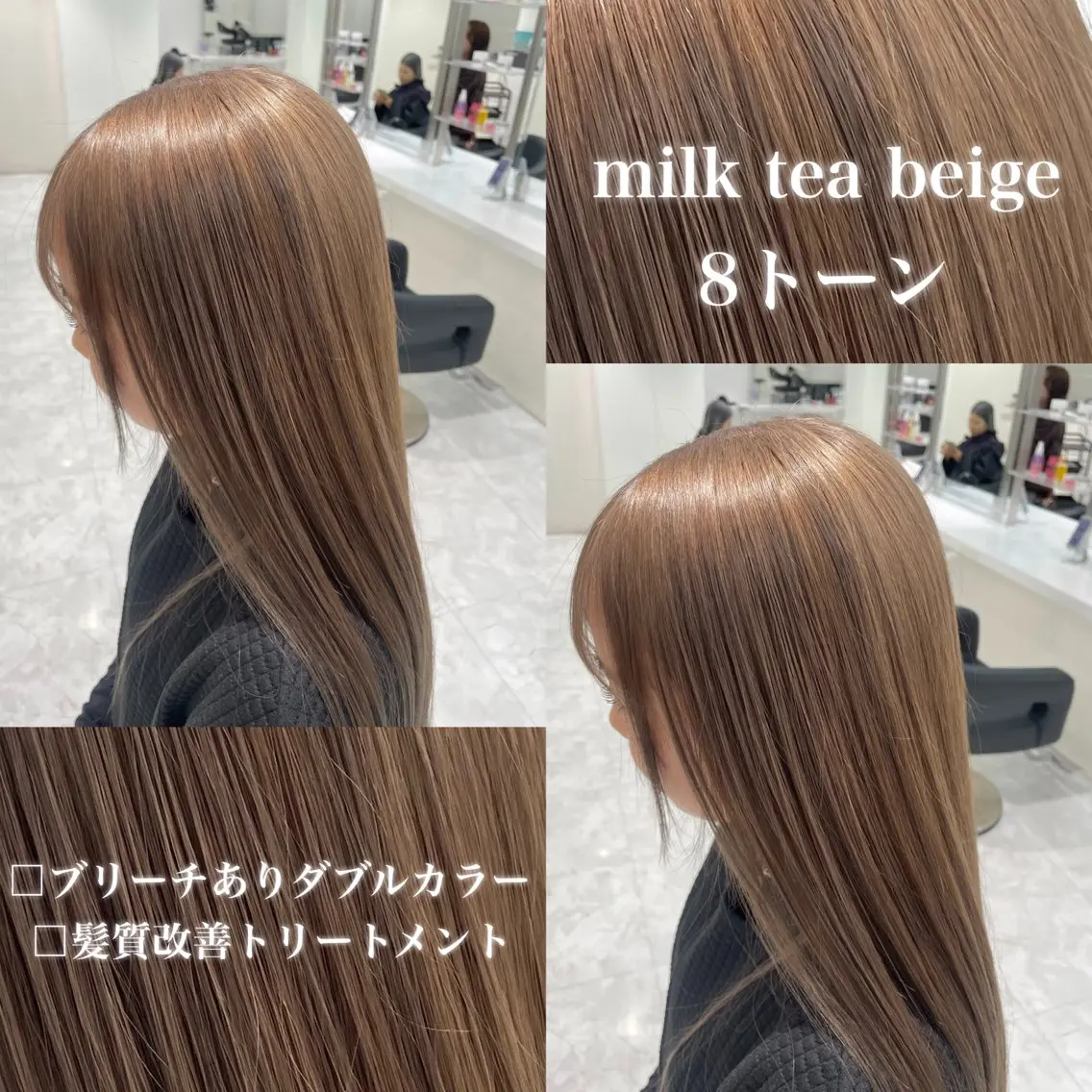 カラー ヘアカラー 🤍ブリーチなし ブラウンhimi🤍のヘアスタイル
