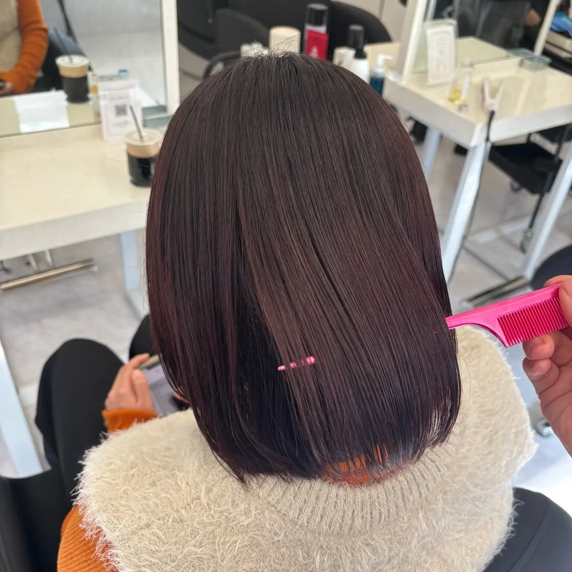 カラー ブリーチ ブラウンカラー ブリーチなしカラー ピンクカラー カット ヘアカラー トリートメント Ayano🎀似 合わせ×透明感🎀のヘアスタイル
