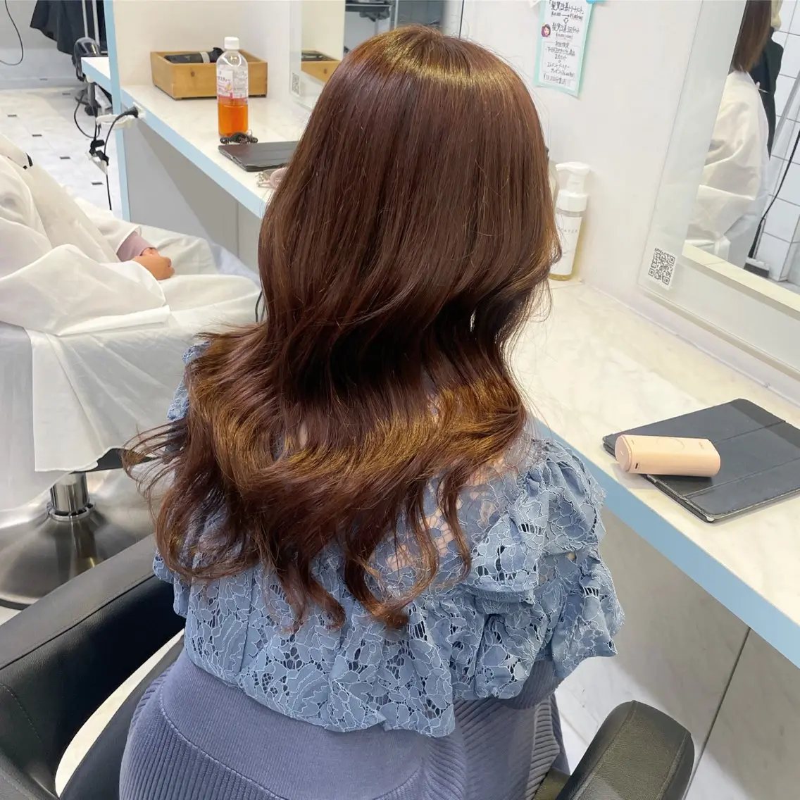 セミロング カラー ヘアカラー 【美髪矯正/絹髪】 🎀hinano🎀のヘアスタイル
