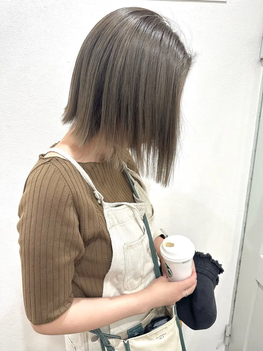 ミディアム カラー ハイトーンカラー カット ヘアカラー トリートメント 🤍2nd🤍田所 美希のヘアスタイル