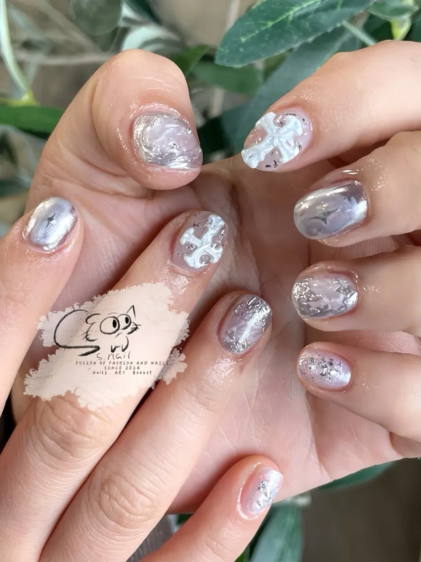 ネイル チークネイル フレンチネイル グラデーション マグネットネイル ワンカラーネイル S.nail _のネイルデザイン