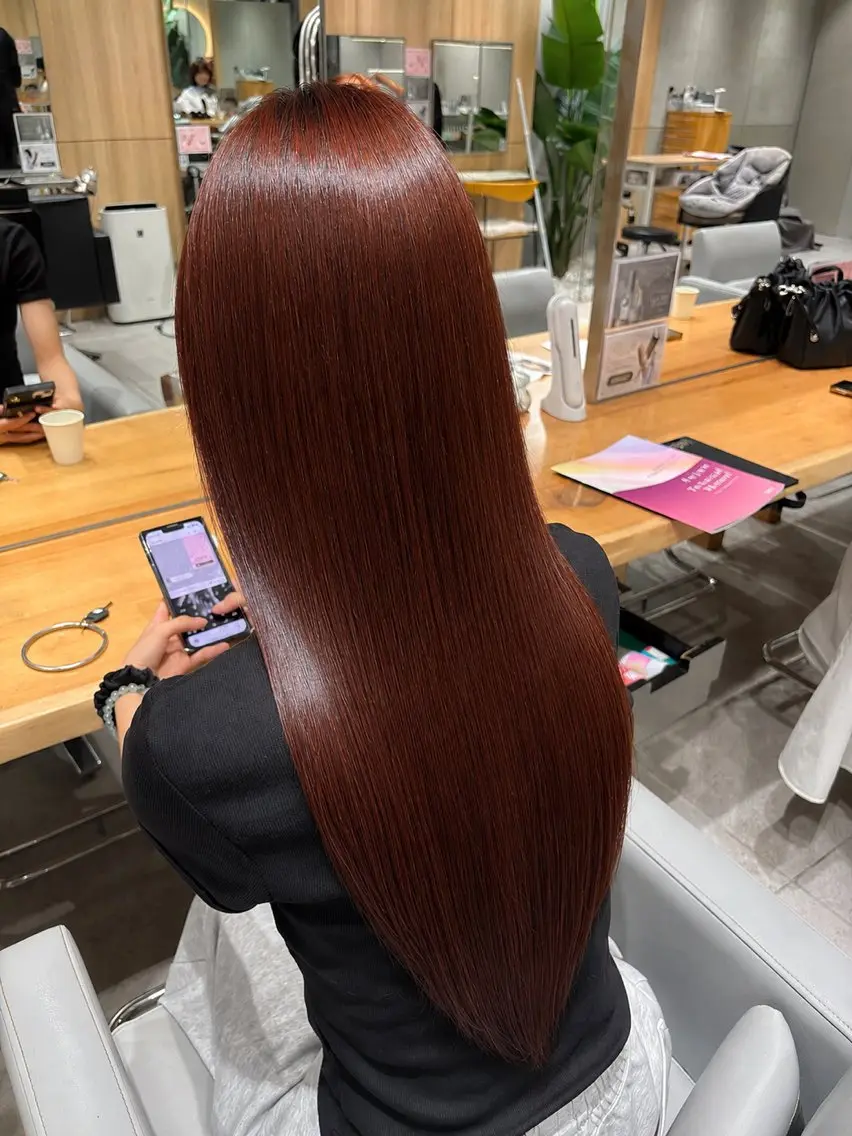 【8/4 15:00~限定☘】ワントーンヘアカラー✨️ 前処理トリートメント&ヘッドマッサージ付🩵の写真