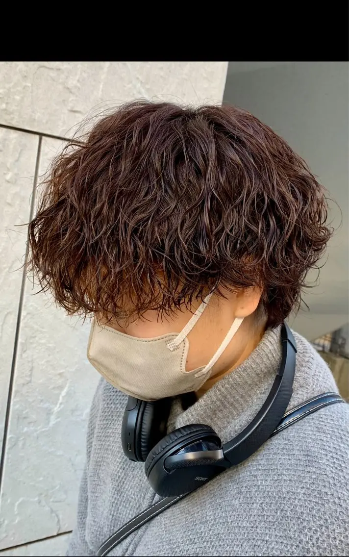 パーマ メンズ カット パーマ シャドウパーマ/ メンズ/KENTAのヘアスタイル