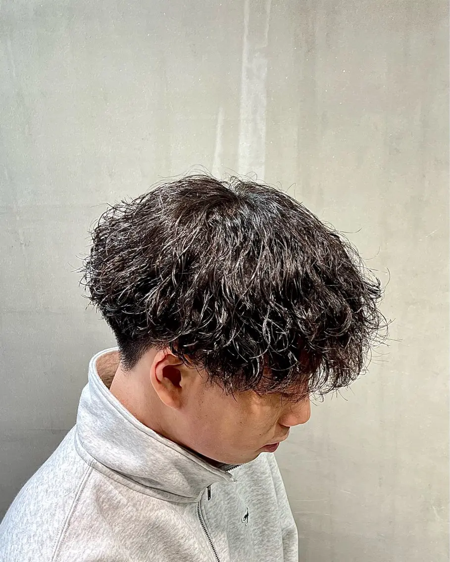 パーマ メンズ 田中 公亮のヘアスタイル