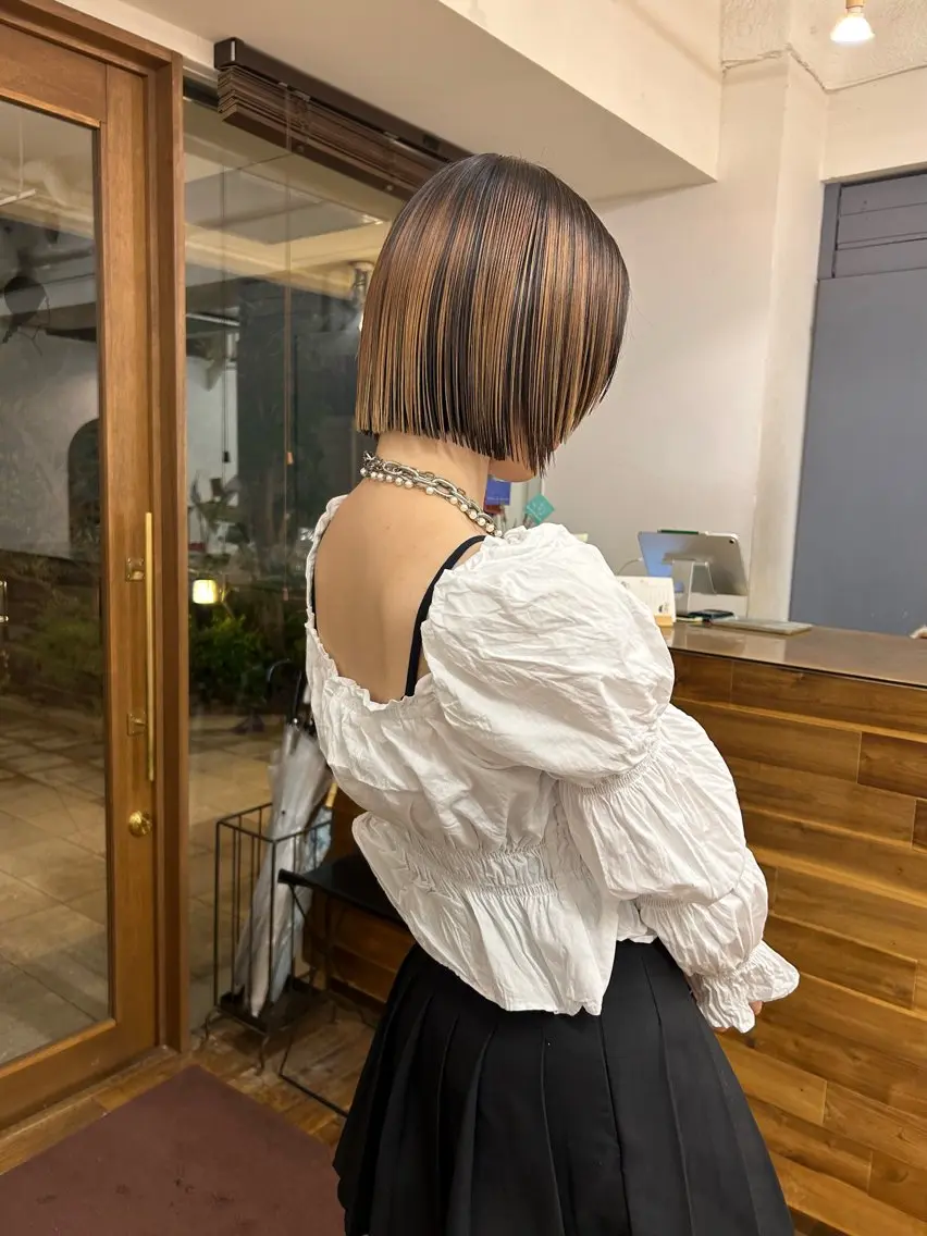 ショート 透明感カラー/ボブ/ meruのヘアスタイル