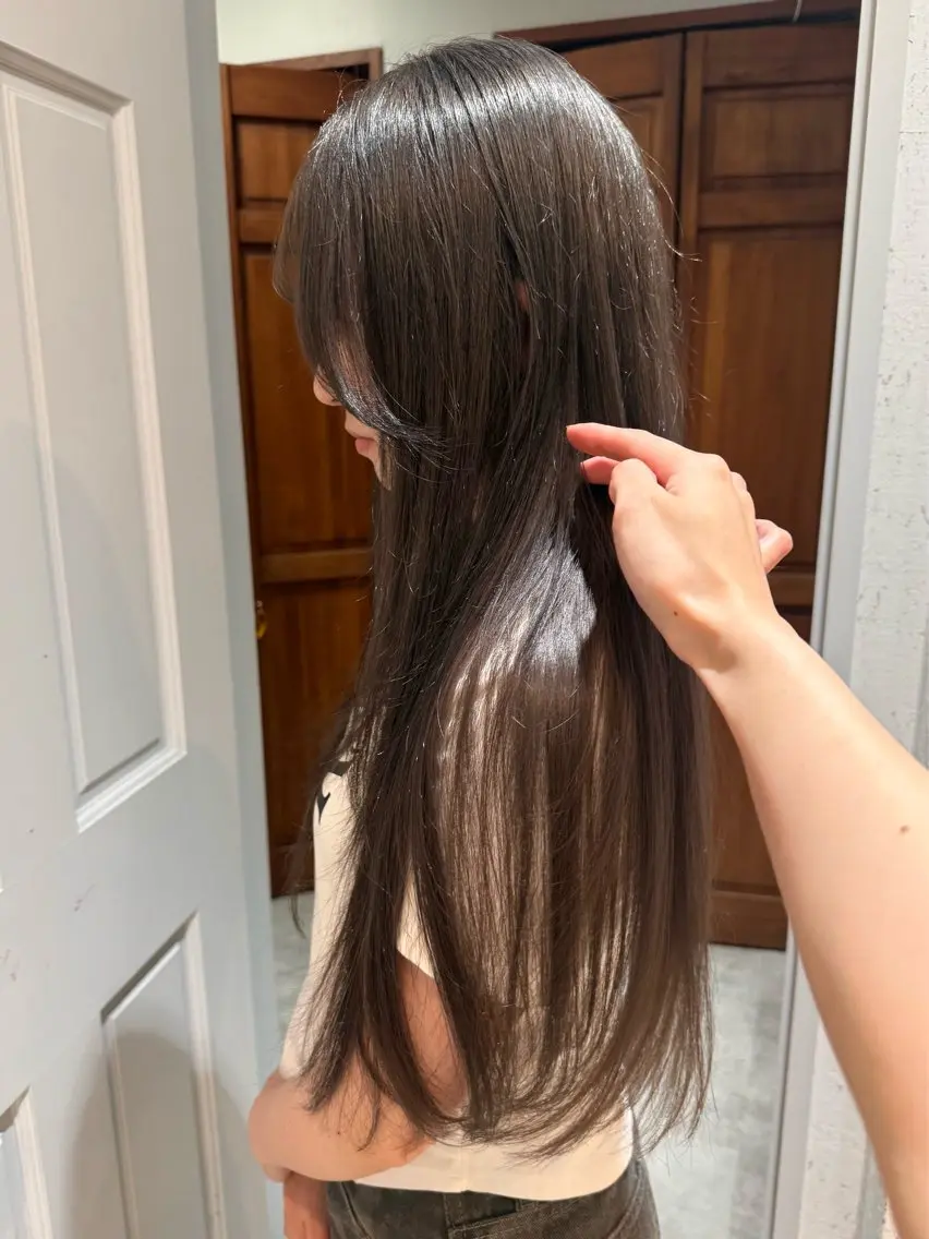 ロング カラー 透明感カラー カット ヘアカラー トリートメント mai / linoah˚✧のヘアスタイル
