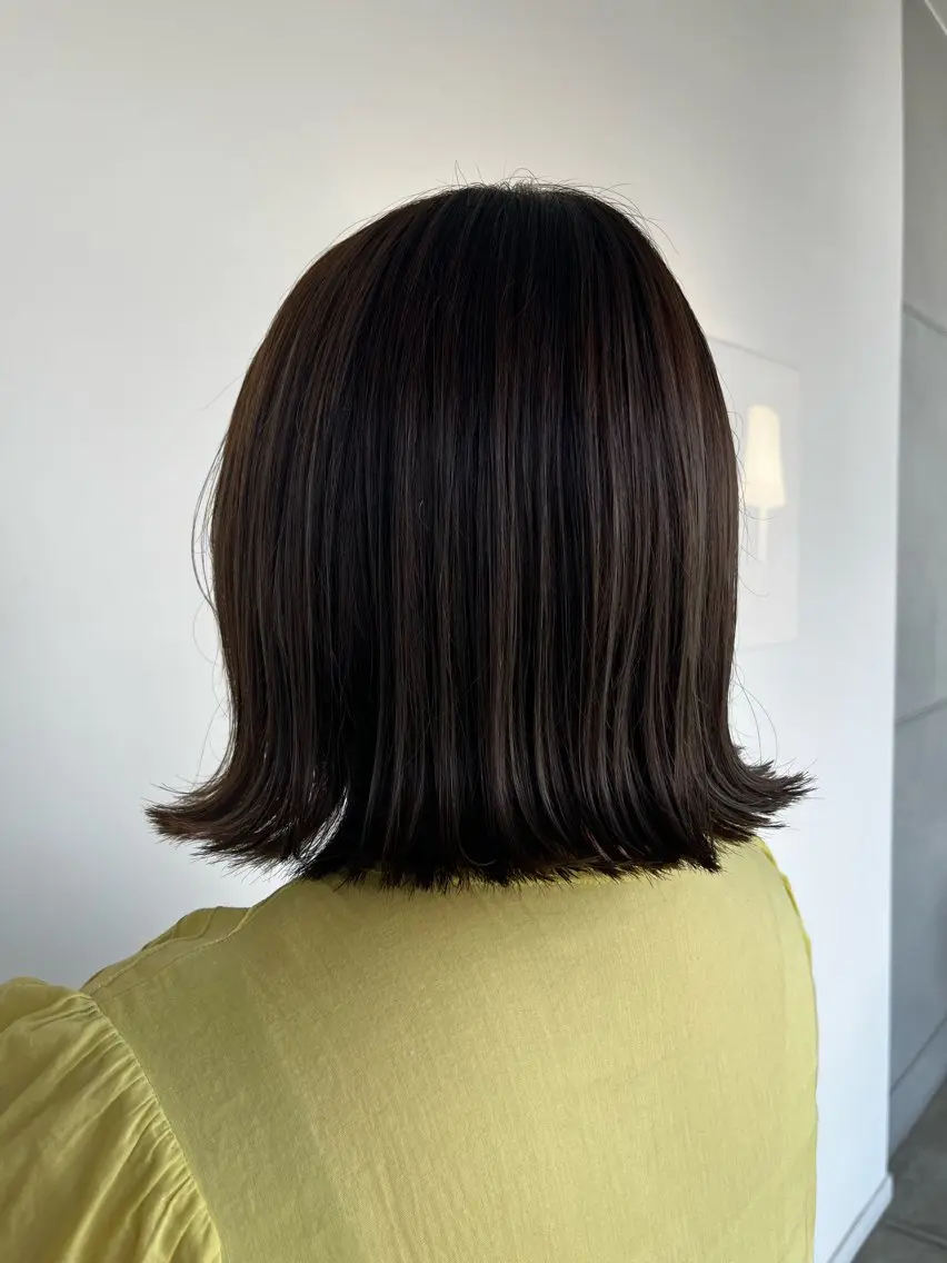 ミディアム 外ハネヘア おせ ちさとのヘアスタイル