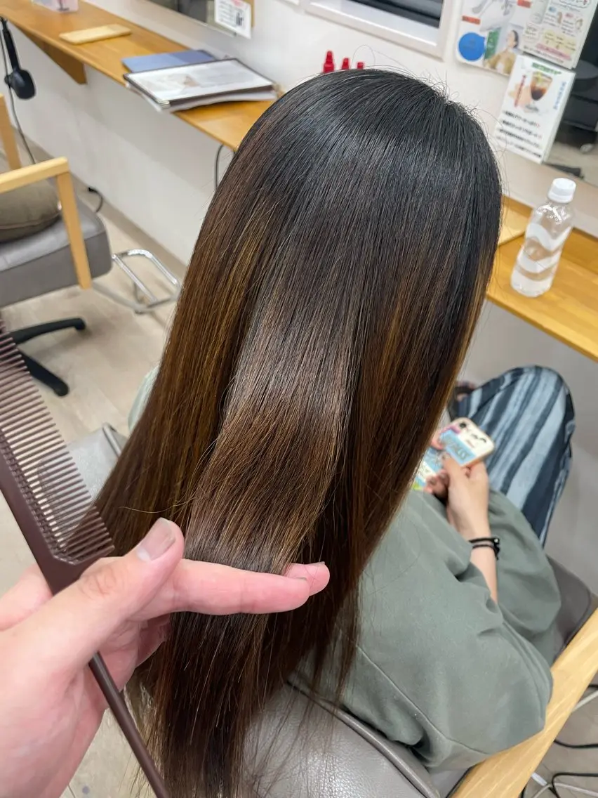 ロング 縮毛矯正 縣空/LE-PLA BEAU Anteのヘアスタイル