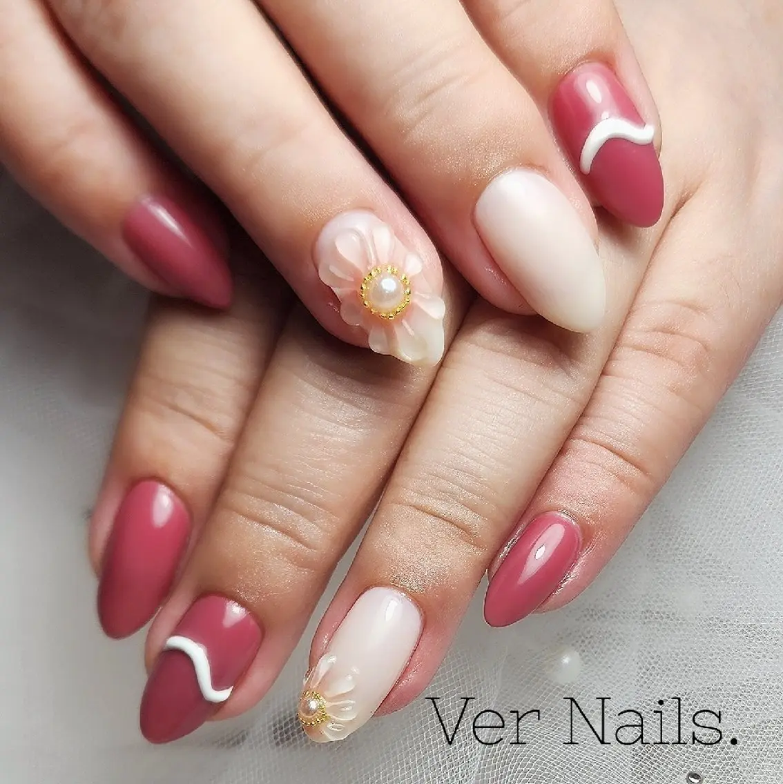 ネイル フラワーネイル 持ち込み ぷっくりネイル ハンドネイル Ver  Nails.のその他イメージ