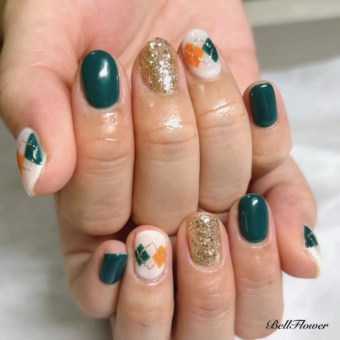 ネイル ハンドネイル Bell Flowerのネイルデザイン