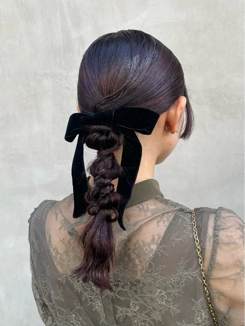 【ヘアセット】🎀結婚式、卒業式、同窓会などのお呼ばれヘア🪞🤍《指名料込み》電話にて早朝ヘアセットも承ります📞の写真