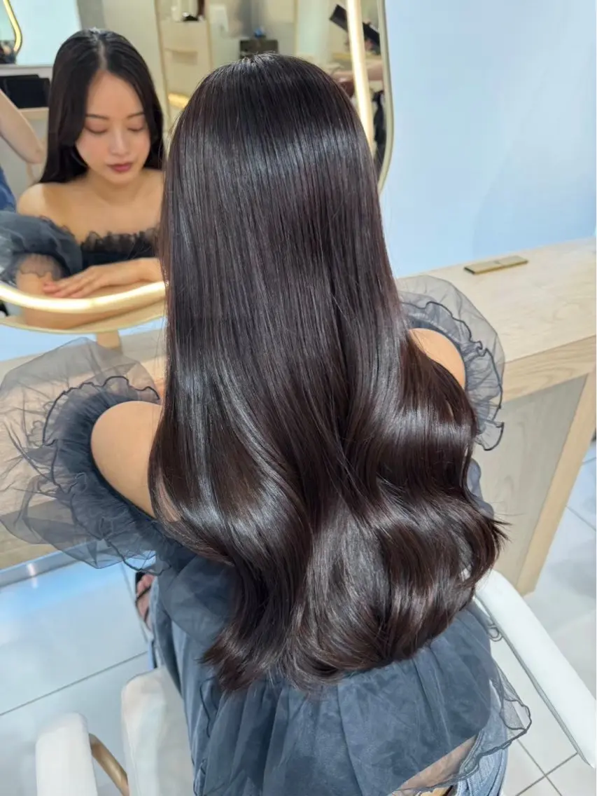 ロング オオイシ ユウガのヘアスタイル