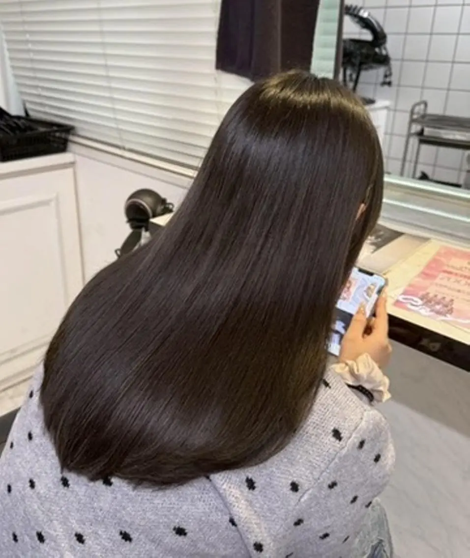 🤎ミニモ限定🤎うる艶透明感カラー➕髪質改善トリートメント➕スタイリング🕯️の写真