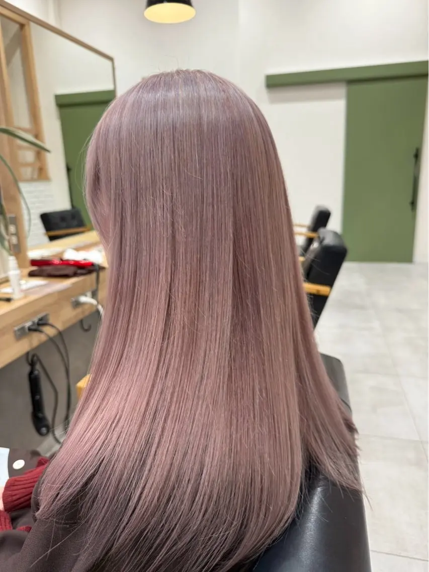 ロング カラー ヘアカラー トリートメント ハイトーン💛透明感 カラー/mikaのヘアスタイル
