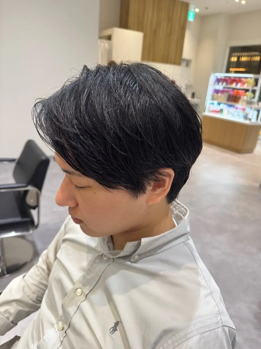 ショート メンズ ダウンパーマ メンズパーマ カット パーマ 髪質改善/縮毛矯正 /メンズパーマ川田のヘアスタイル