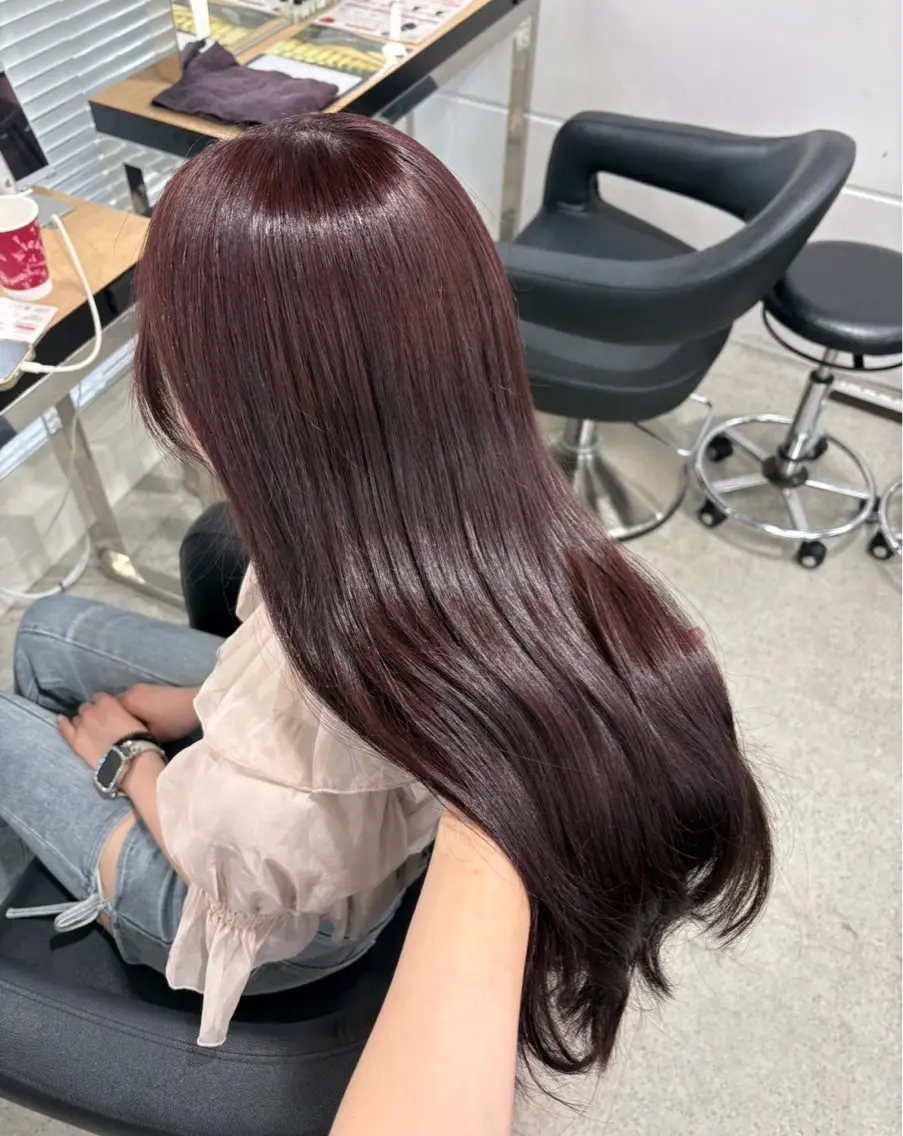 ロング ヘアカラー miku/ラベンダー 透明感カラー🪻❤︎のヘアスタイル