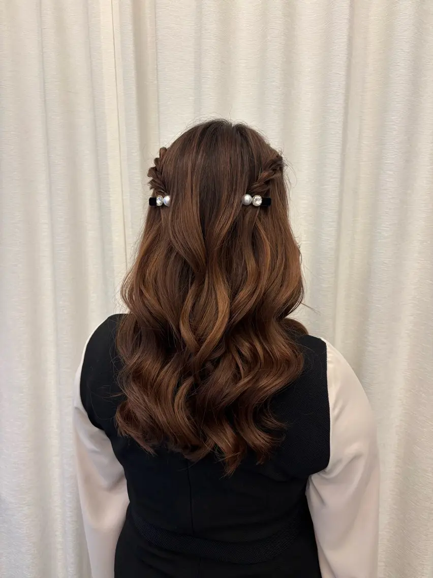 ミディアム ヘアセット 🎀透明感カラー/ 博多美容室ゆうあ🎀のヘアスタイル