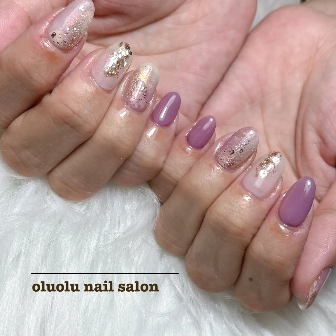 【hand】ご新規様ソフトジェルオフ無料🤢お任せニュアンスデザイン✨の写真