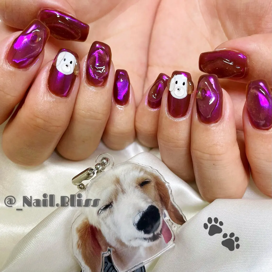 ネイル ぷっくりネイル ハンドネイル NAIL BLISSのネイルデザイン